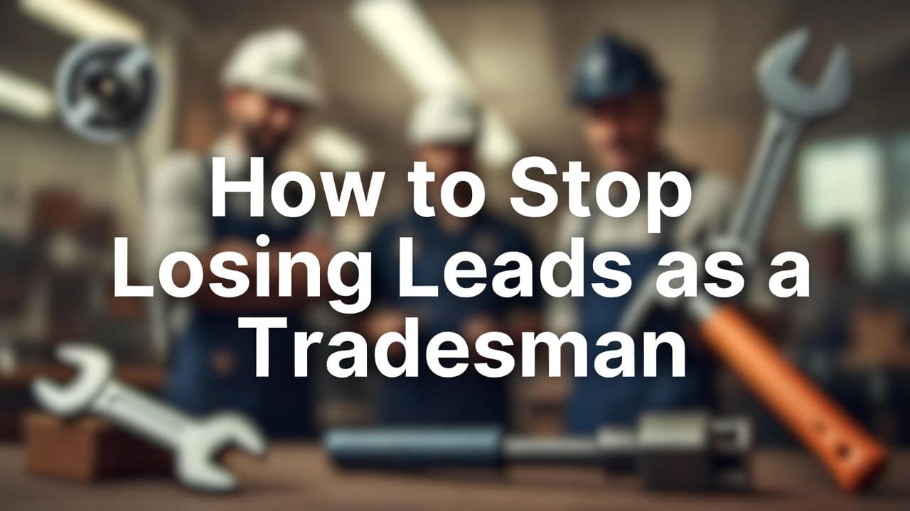 How to Stop Losing Leads as a Tradesman: Proven Strategies