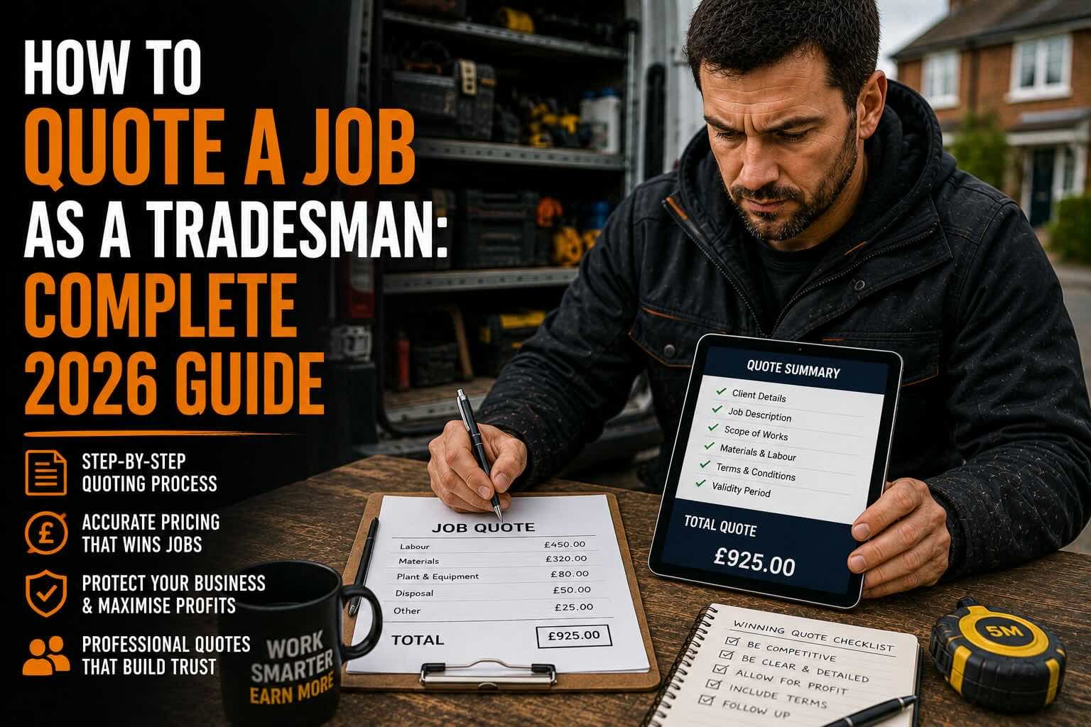 How to Quote a Job as a Tradesman: Complete 2026 Guide