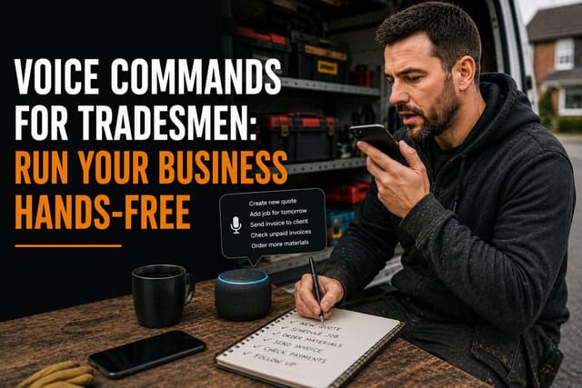 Voice Commands for Tradesmen: Run Your Business Hands-Free